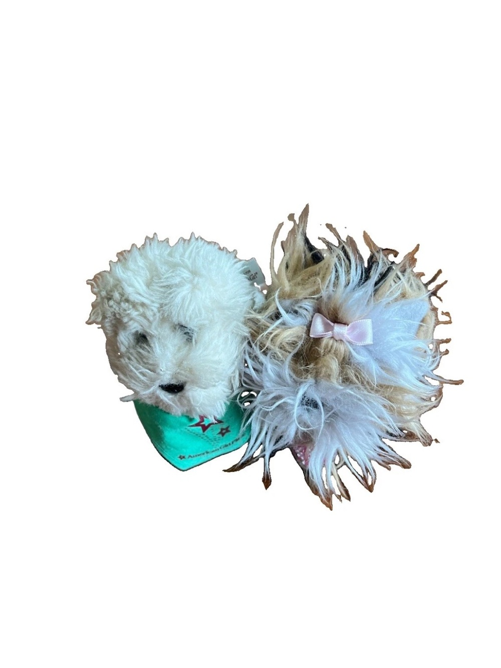 18" American Girl Doll "Coconut" Westie + "Sugar" Yorkie Puppy Dog Pet Set toy